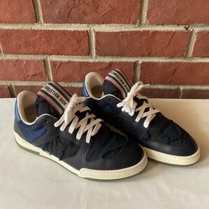 Christian Dior Navy Black Fabric Leather Sneakers Size EU …